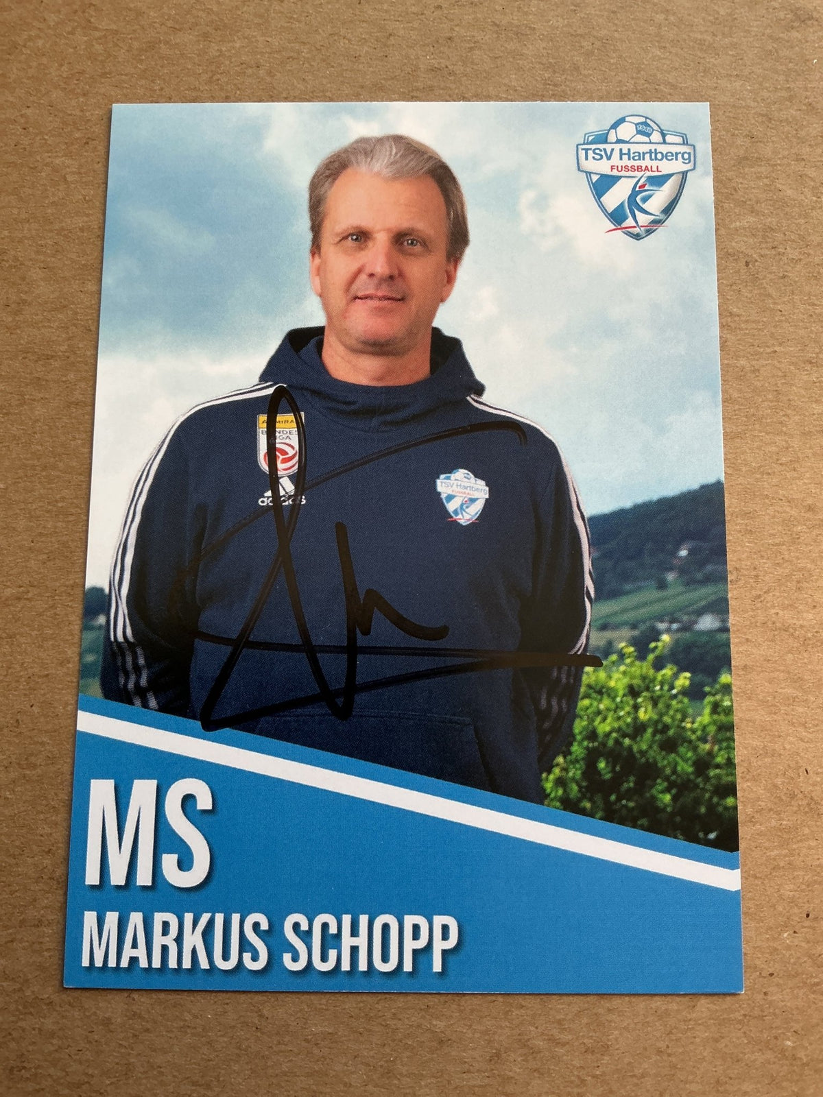 Markus Schopp, Austria 🇦🇹 TSV Hartberg 2022/23 hand signed - Autographs-World