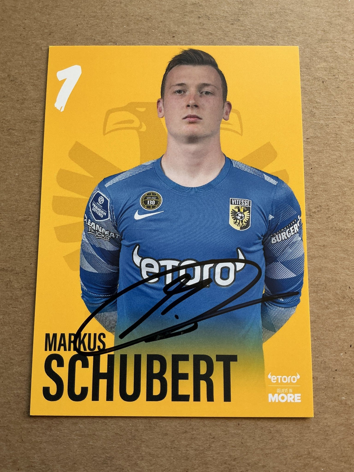 Markus Schubert, Germany 🇩🇪 Vitesse Arnhem 2022/23 hand signed - Autographs-World