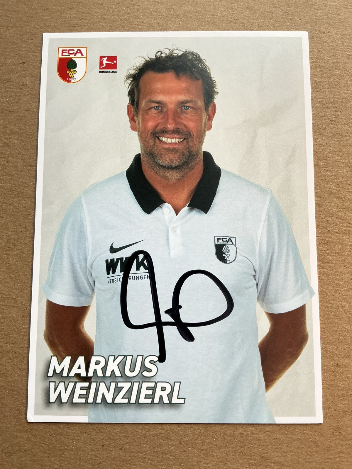 Markus Weinzierl, Germany 🇩🇪 FC Augsburg 2021/22 hand signed - Autographs-World