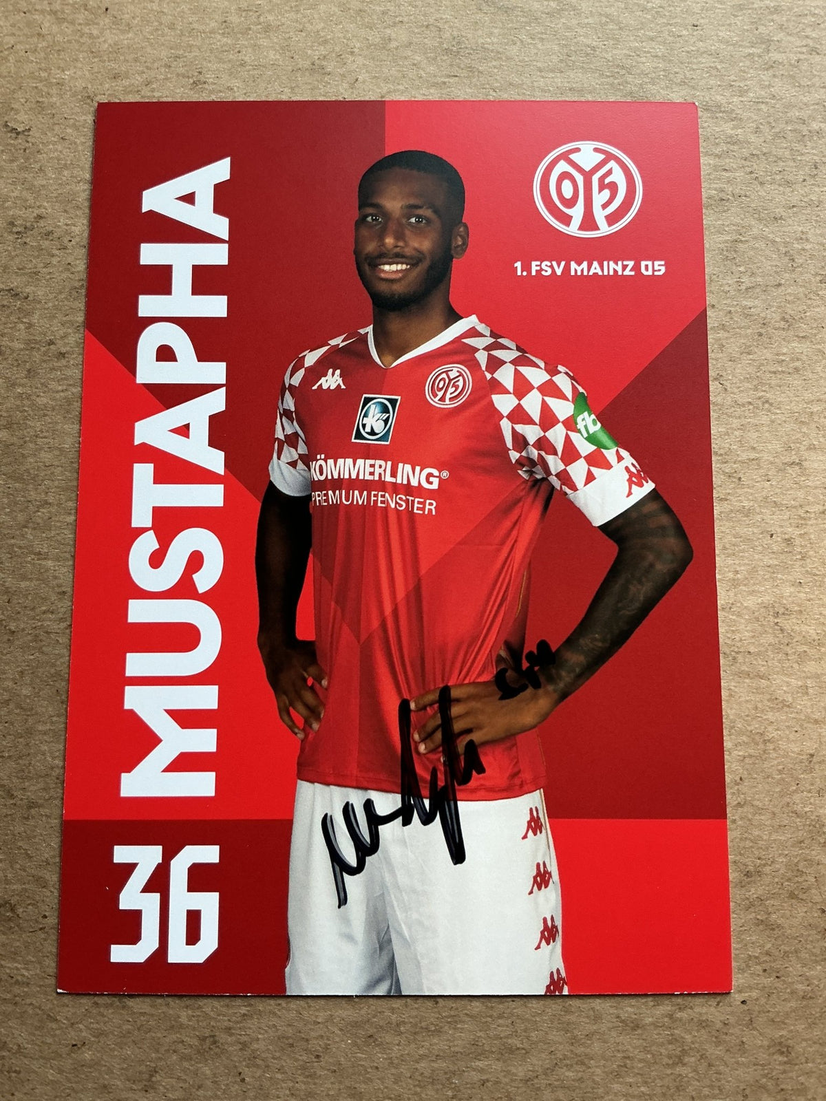 Marlon Mustapha, Austria 🇦🇹 FSV Mainz 05 2020/21 hand signed - Autographs-World