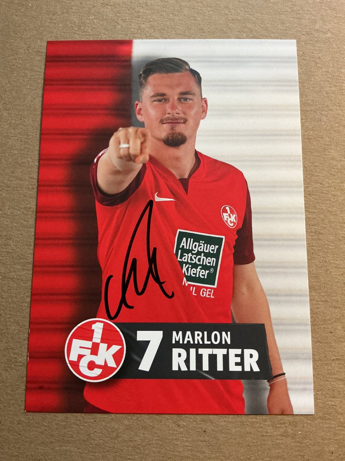 Marlon Ritter, Germany 🇩🇪 1.FC Kaiserslautern 2023/24 hand signed - Autographs-World