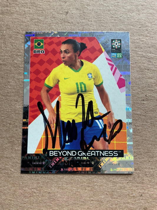Marta, Brazil 🇧🇷 FIFA Women’s World Cup 2023 Panini hand signed - Autographs-World