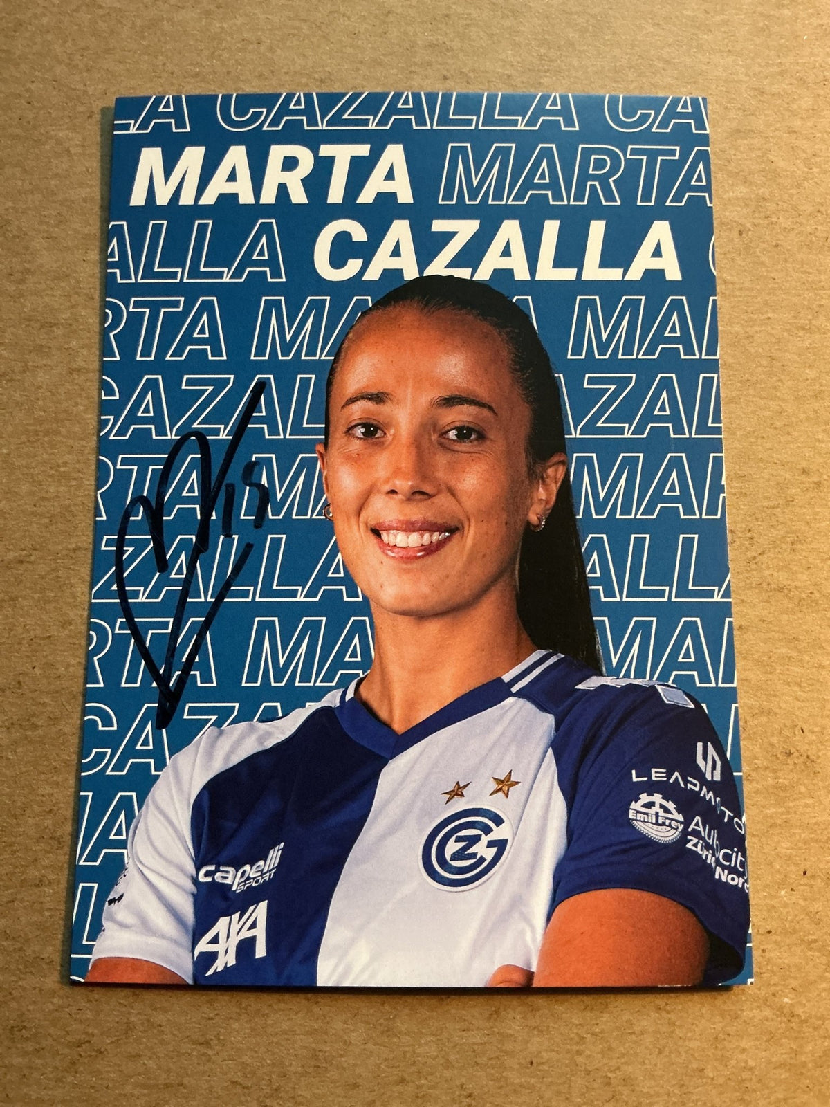 Marta Cazalla, Spain 🇪🇸 Grasshopper Club Zürich 2025/26 hand signed - Autographs-World