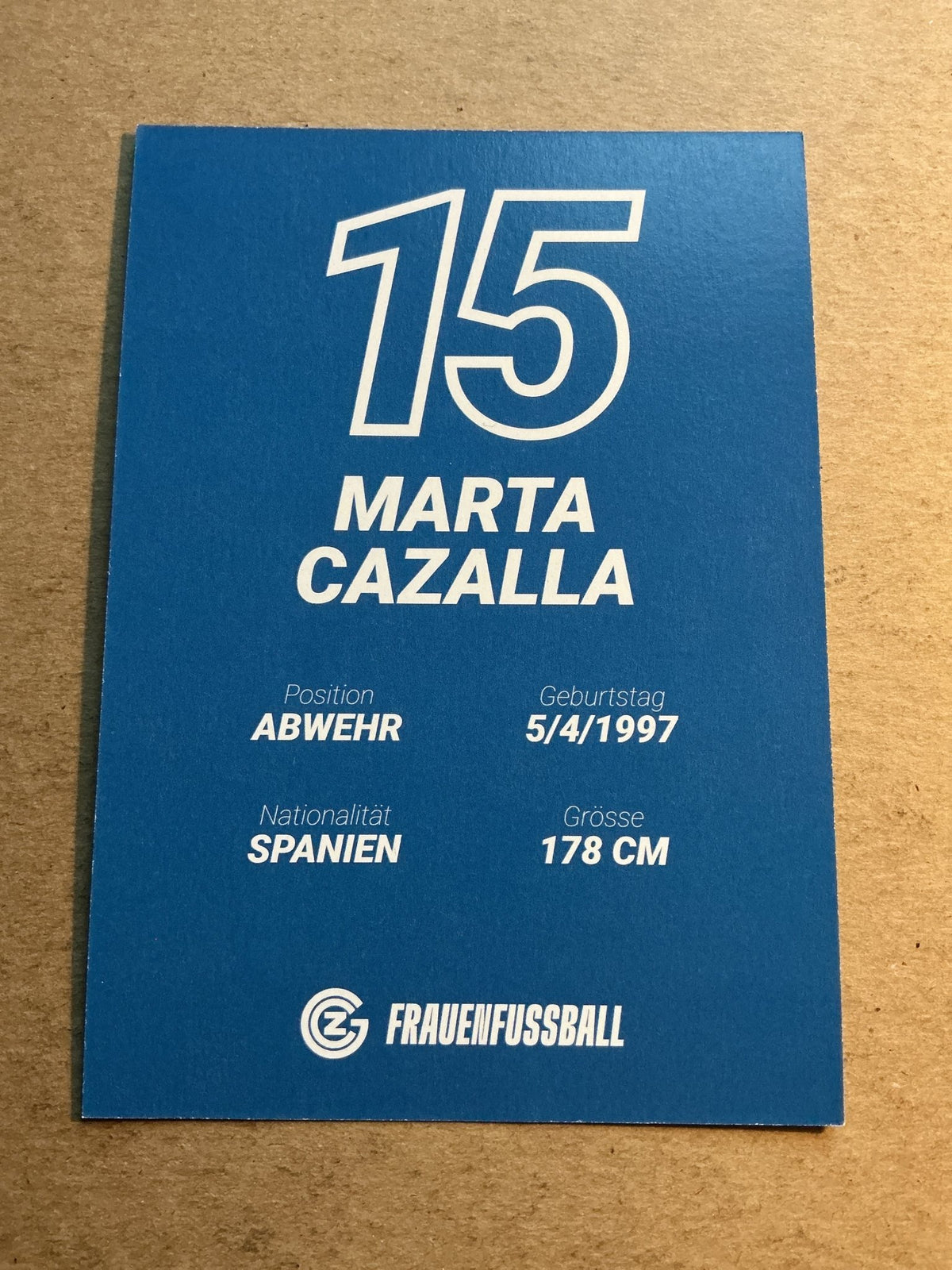 Marta Cazalla, Spain 🇪🇸 Grasshopper Club Zürich 2025/26 hand signed - Autographs-World