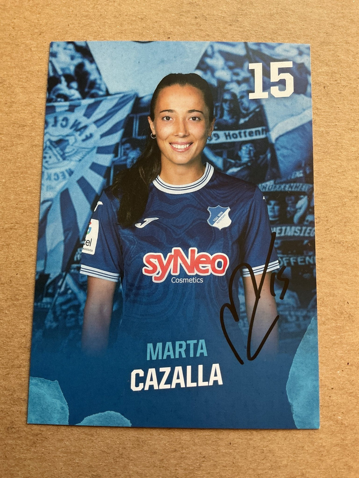 Marta Cazalla, Spain 🇪🇸 TSG Hoffenheim 1899 2023/24 hand signed - Autographs-World
