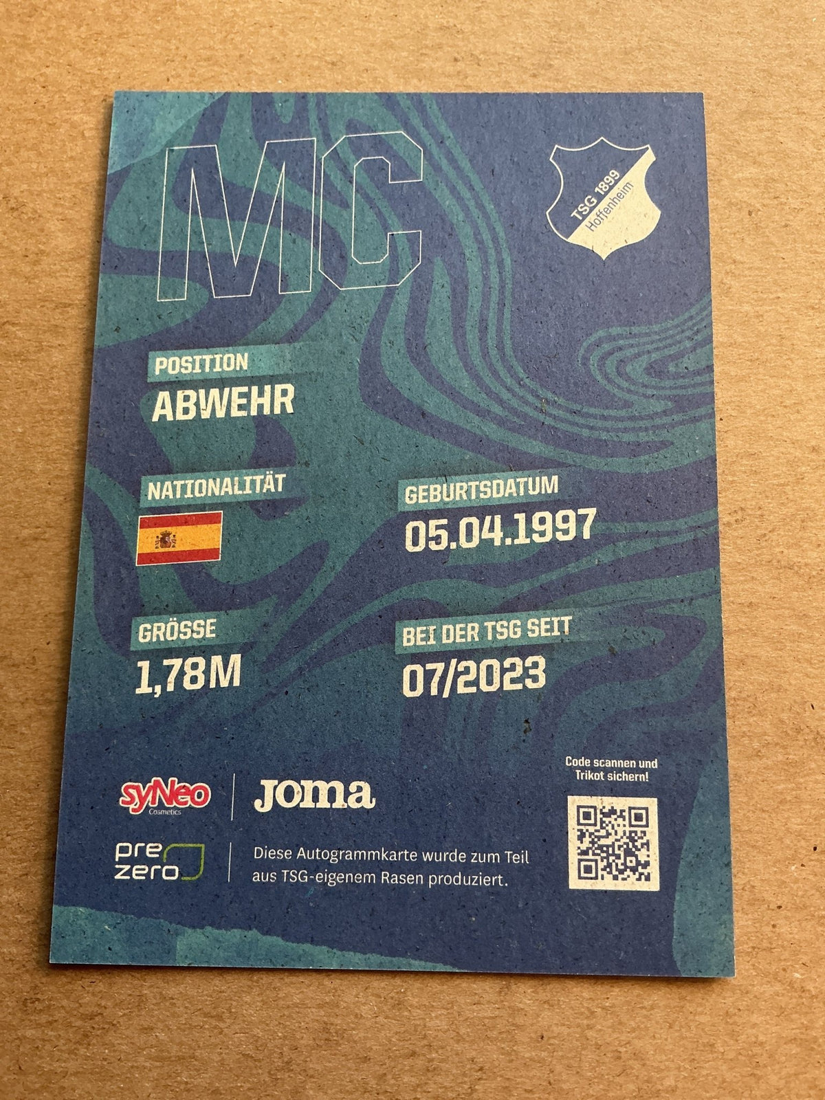 Marta Cazalla, Spain 🇪🇸 TSG Hoffenheim 1899 2023/24 hand signed - Autographs-World