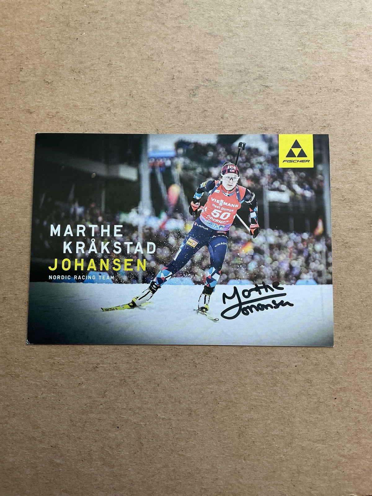 Marthe Kråkstad Johansen, Norway 🇳🇴 Biathlon Winter 2025/26 hand signed - Autographs-World