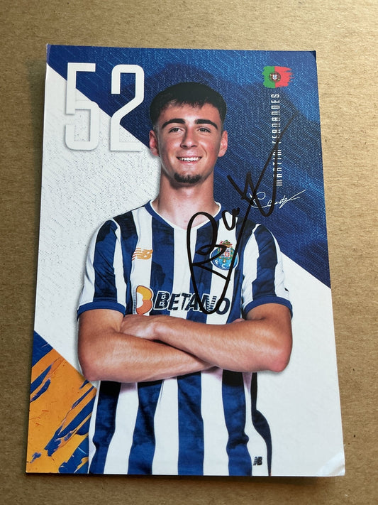 Martim Fernandes, Portugal 🇵🇹 FC Porto 2024/25 hand signed - Autographs-World