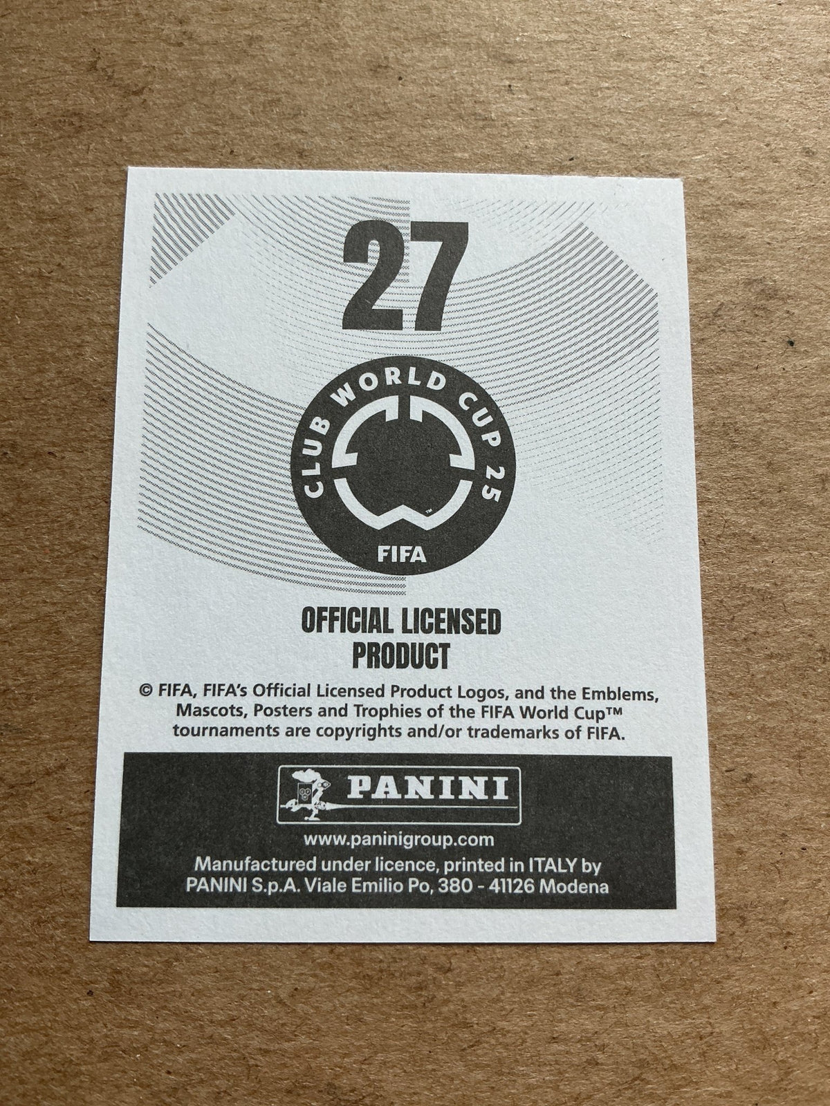 Martim Fernandes, Portugal 🇵🇹 FC Porto Club World Cup 2025 Panini hand signed - Autographs-World