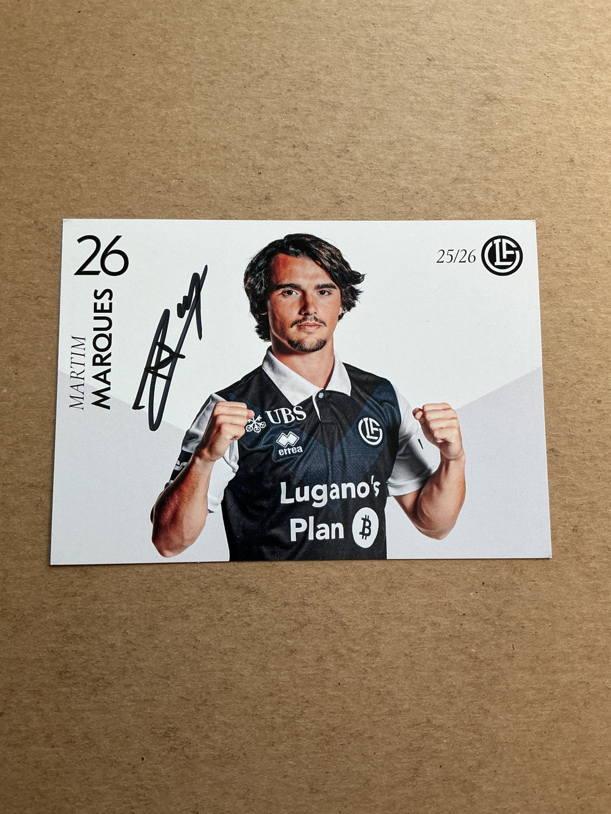 Martim Marques, Portugal 🇵🇹 HC Lugano 2025/26 hand signed - Autographs-World
