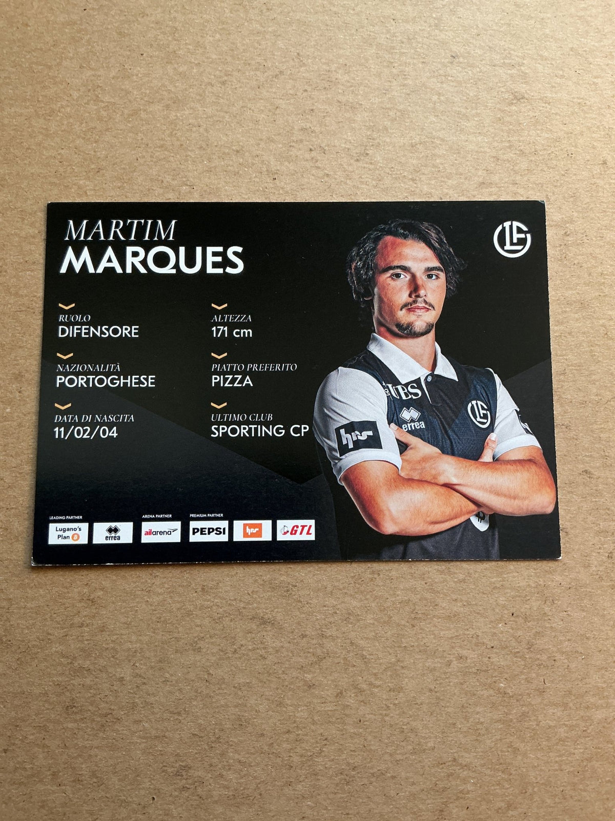 Martim Marques, Portugal 🇵🇹 HC Lugano 2025/26 hand signed - Autographs-World