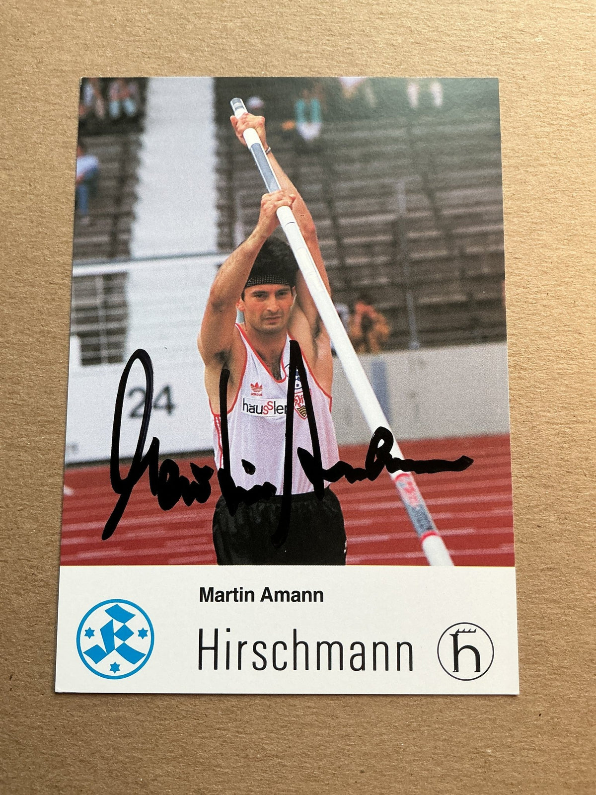 Martin Amann, Germany 🇩🇪 Athletics Summer Olympics hand signed - Autographs-World