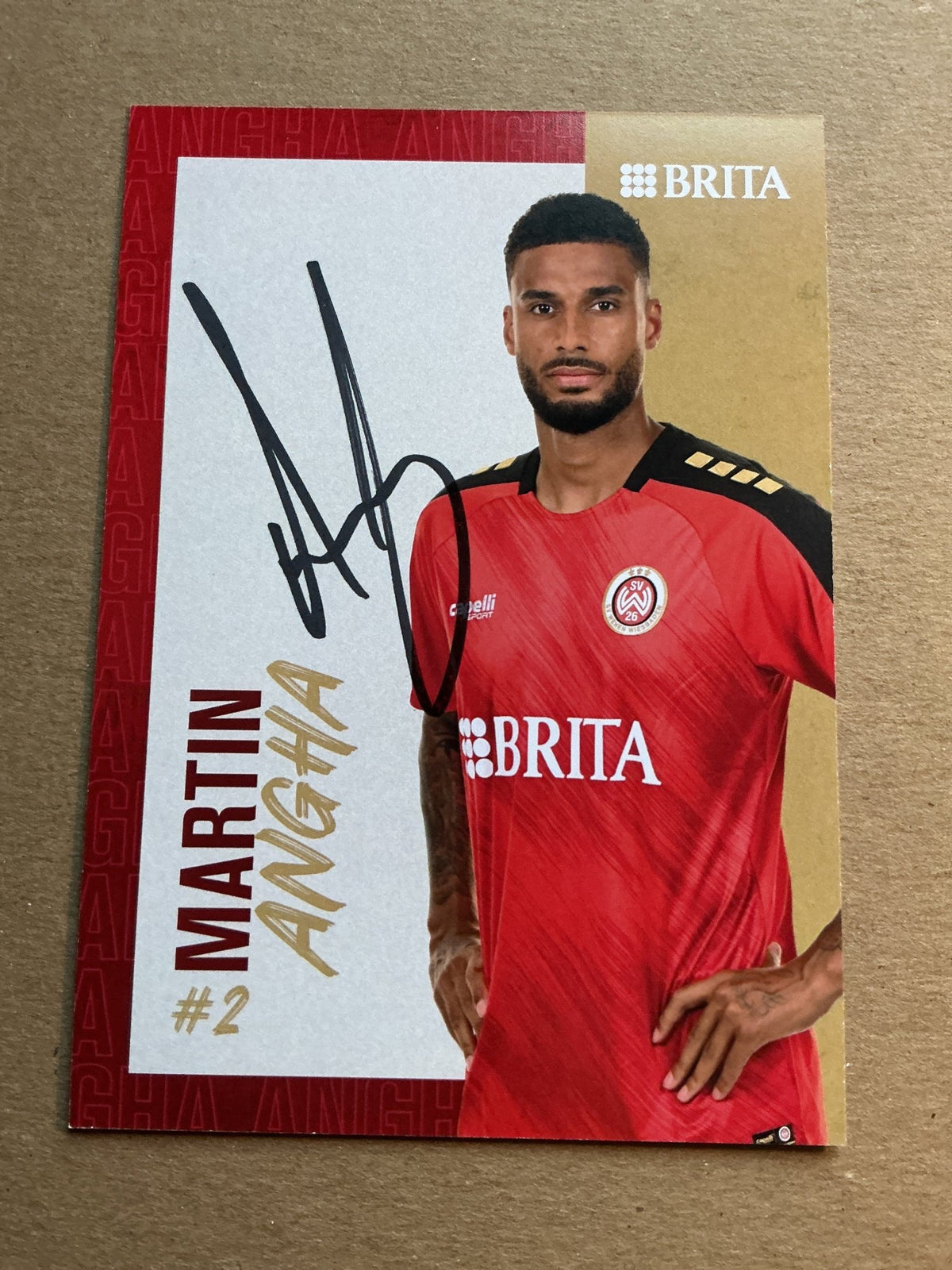 Martin Angha, Switzerland 🇨🇭 SV Wehen Wiesbaden 2023/24 hand signed - Autographs-World