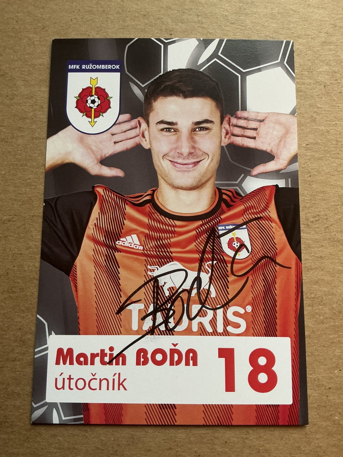 Martin Boda, Slovakia 🇸🇰 MFK Ružomberok 2023/24 hand signed - Autographs-World