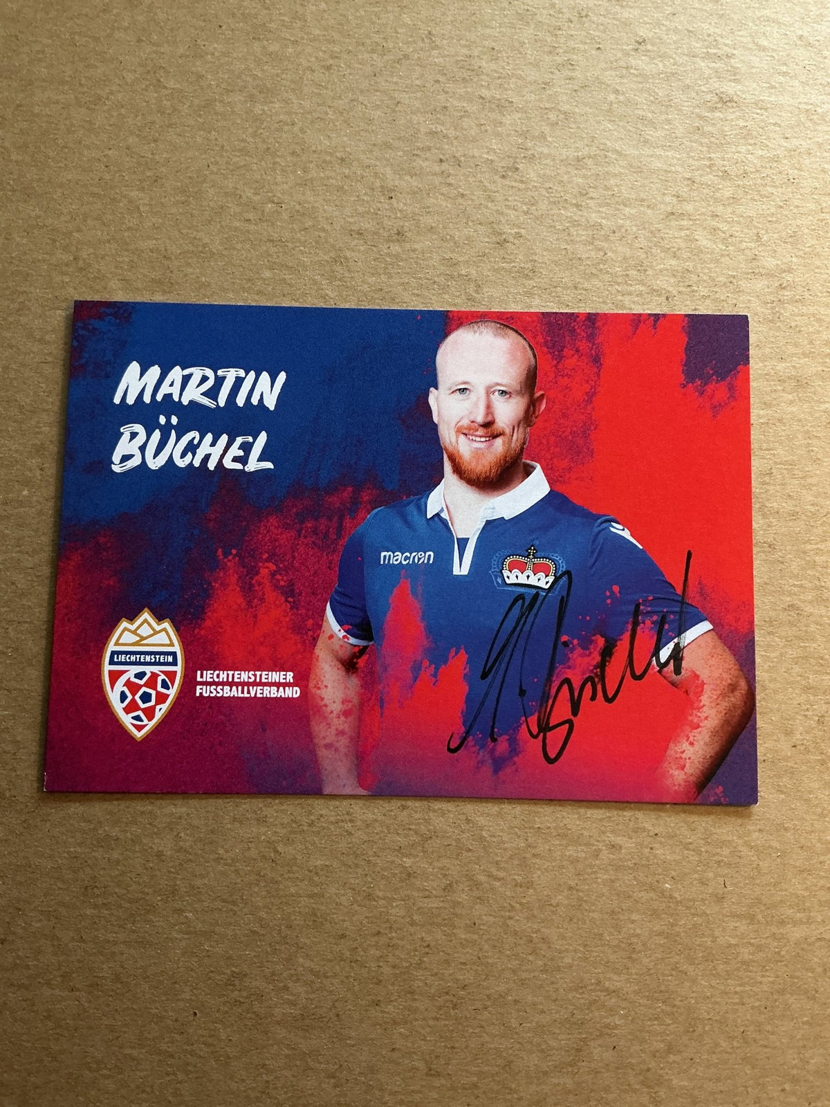 Martin Büchel, Liechtenstein 🇱🇮 2022 hand signed - Autographs-World