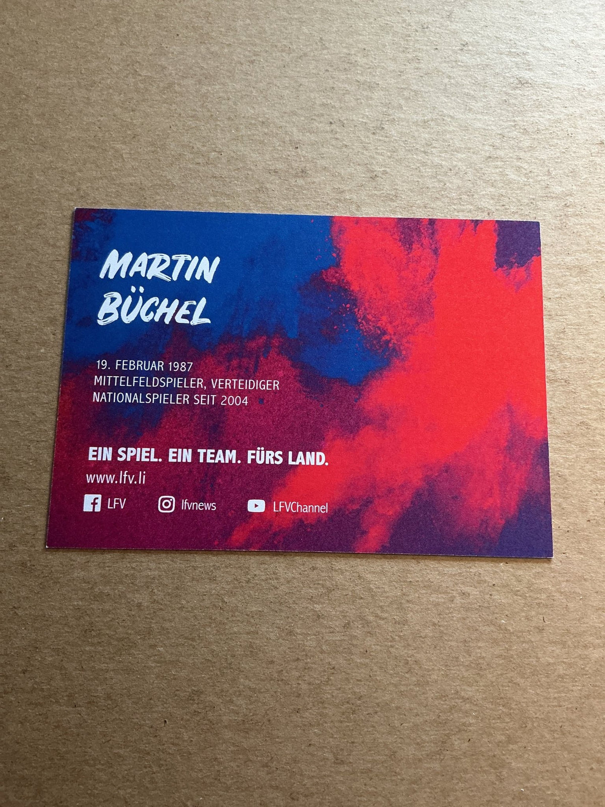 Martin Büchel, Liechtenstein 🇱🇮 2022 hand signed - Autographs-World