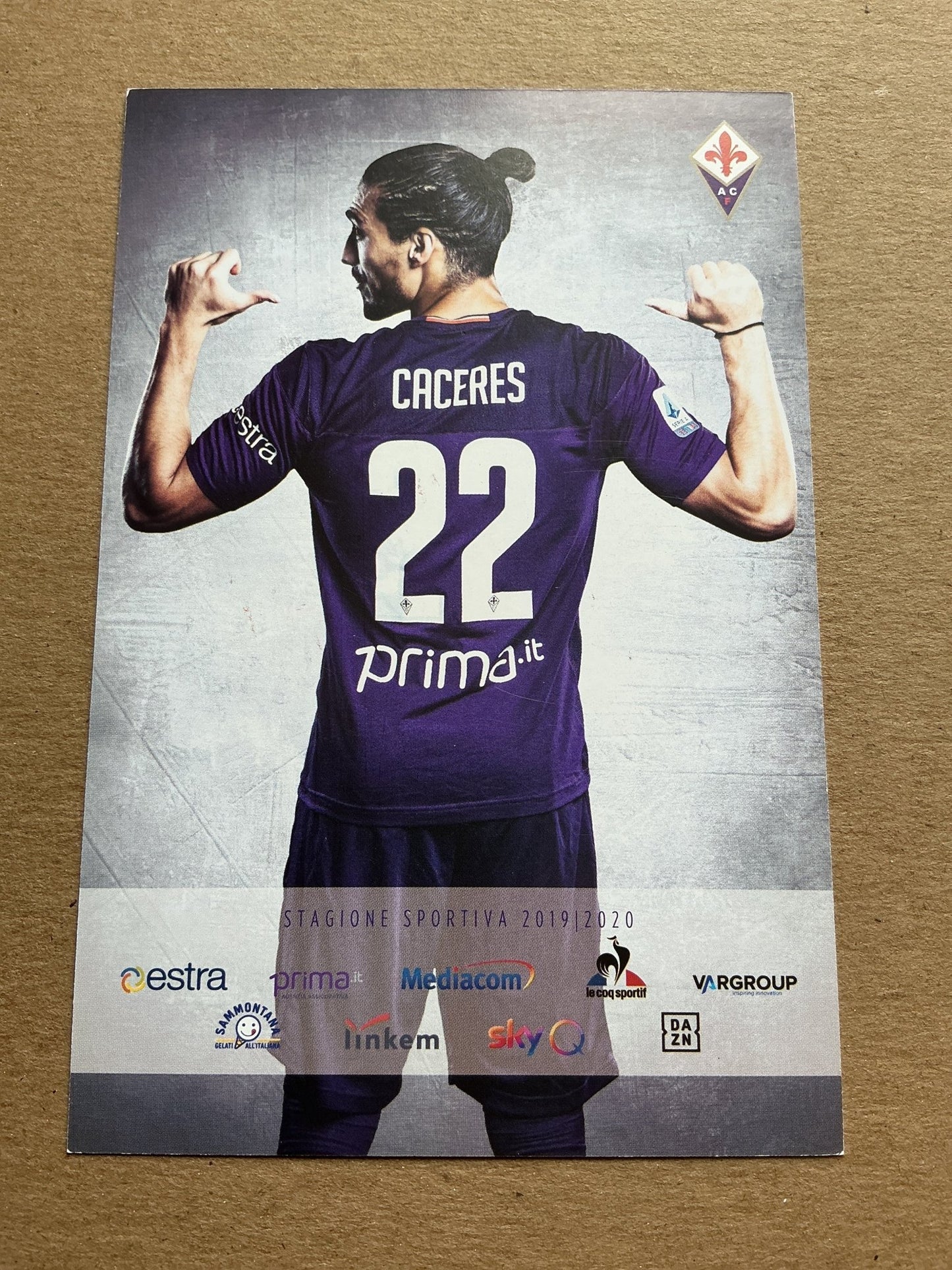 Martín Cáceres, Uruguay 🇺🇾 ACF Fiorentina 2019/20 hand signed - Autographs-World