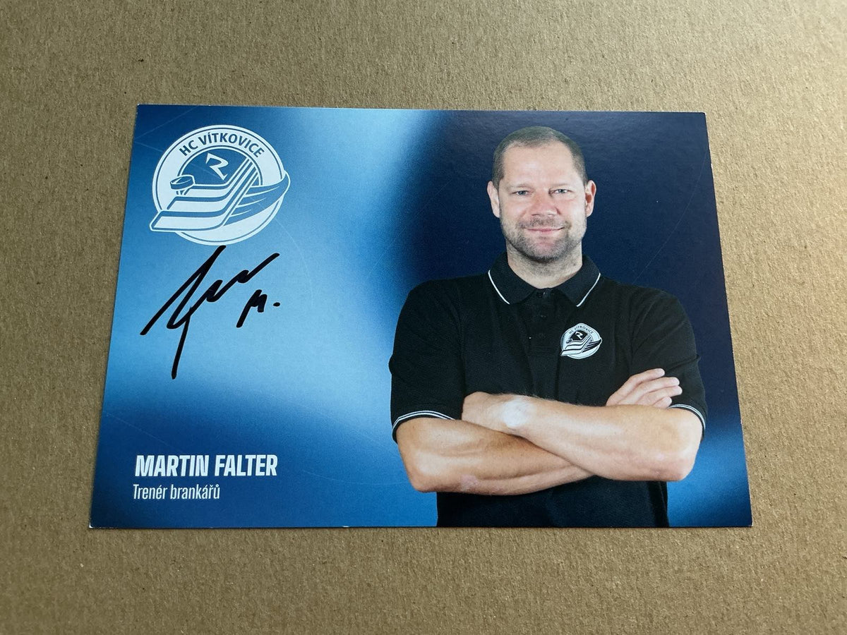 Martin Falter, Czech Republic 🇨🇿 HC Vítkovice 2025/26 hand signed - Autographs-World
