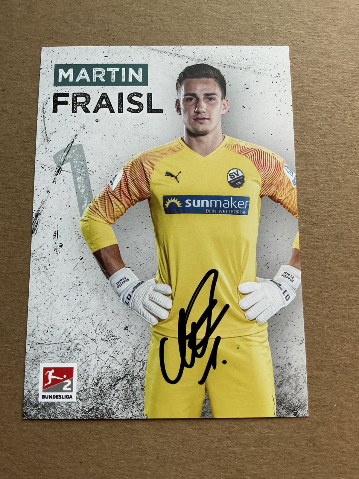 Martin Fraisl, Austria 🇦🇹 SV Sandhausen 2019/20 hand signed - Autographs-World