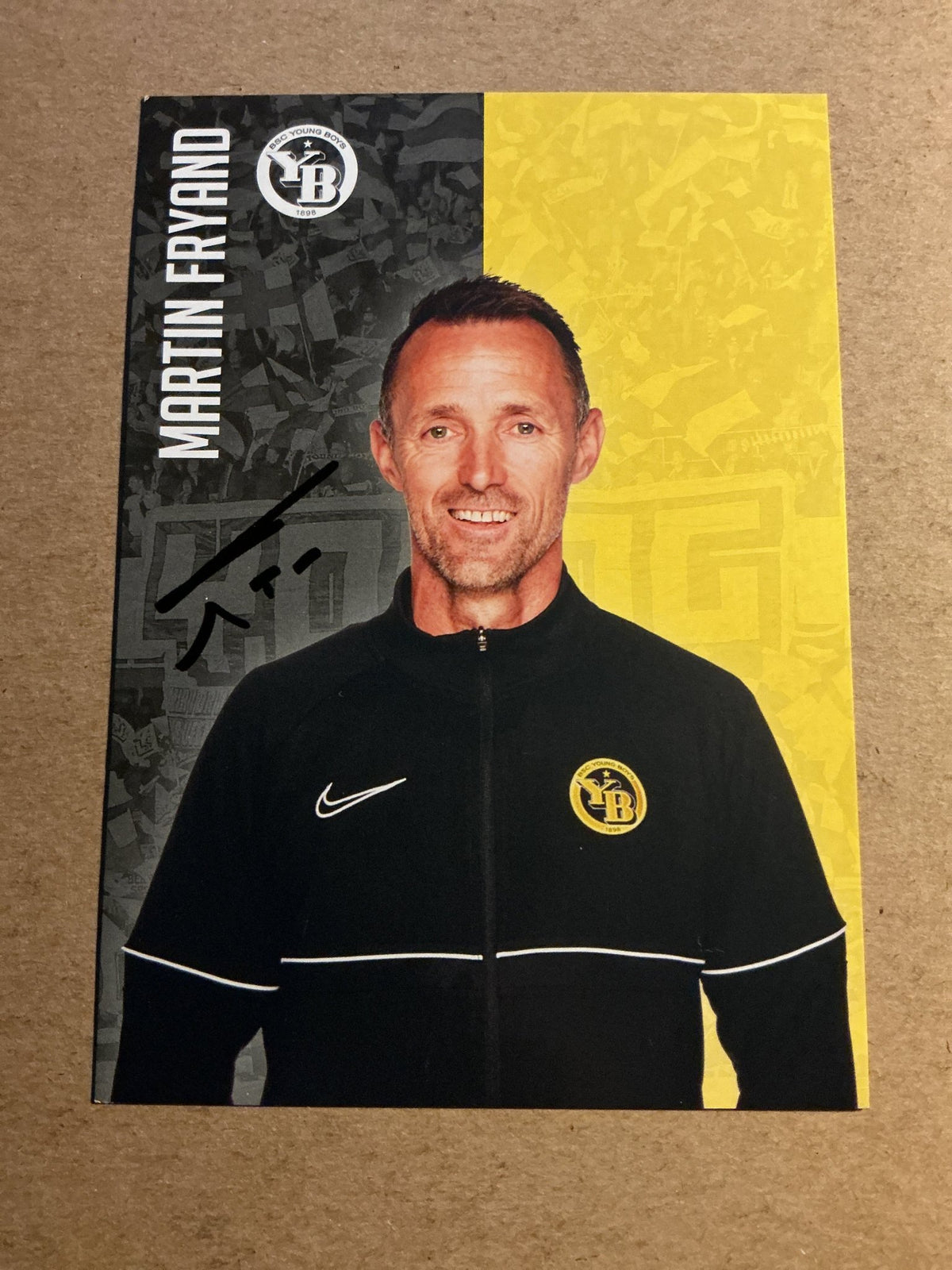 Martin Fryand, Switzerland 🇨🇭 BSC Young Boys 2021/22 hand signed - Autographs-World