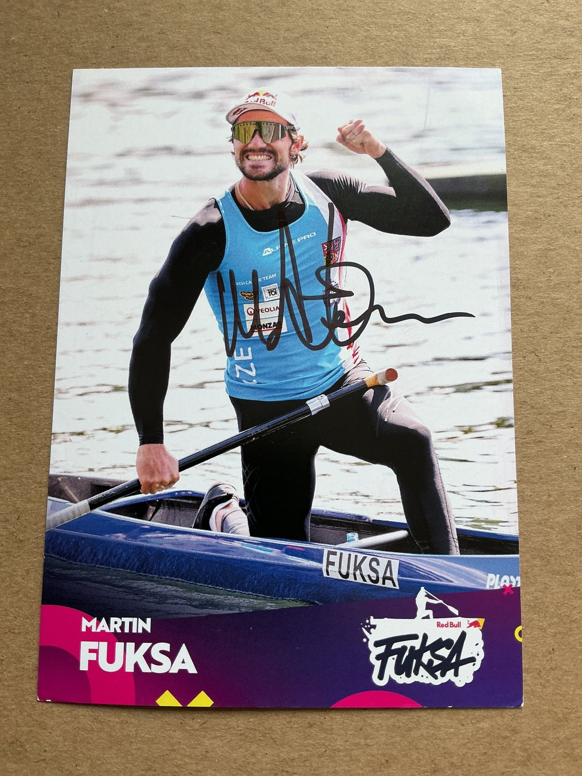 Martin Fuksa, Czech Republic 🇨🇿 Canoeing Summer Olympics 2024 hand signed - Autographs-World