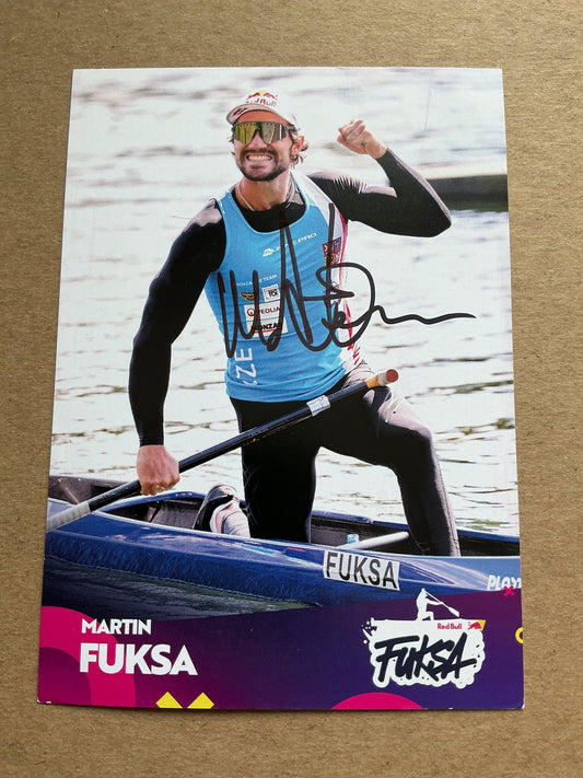 Martin Fuksa, Czech Republic 🇨🇿 Canoeing Summer Olympics 2024 hand signed - Autographs-World