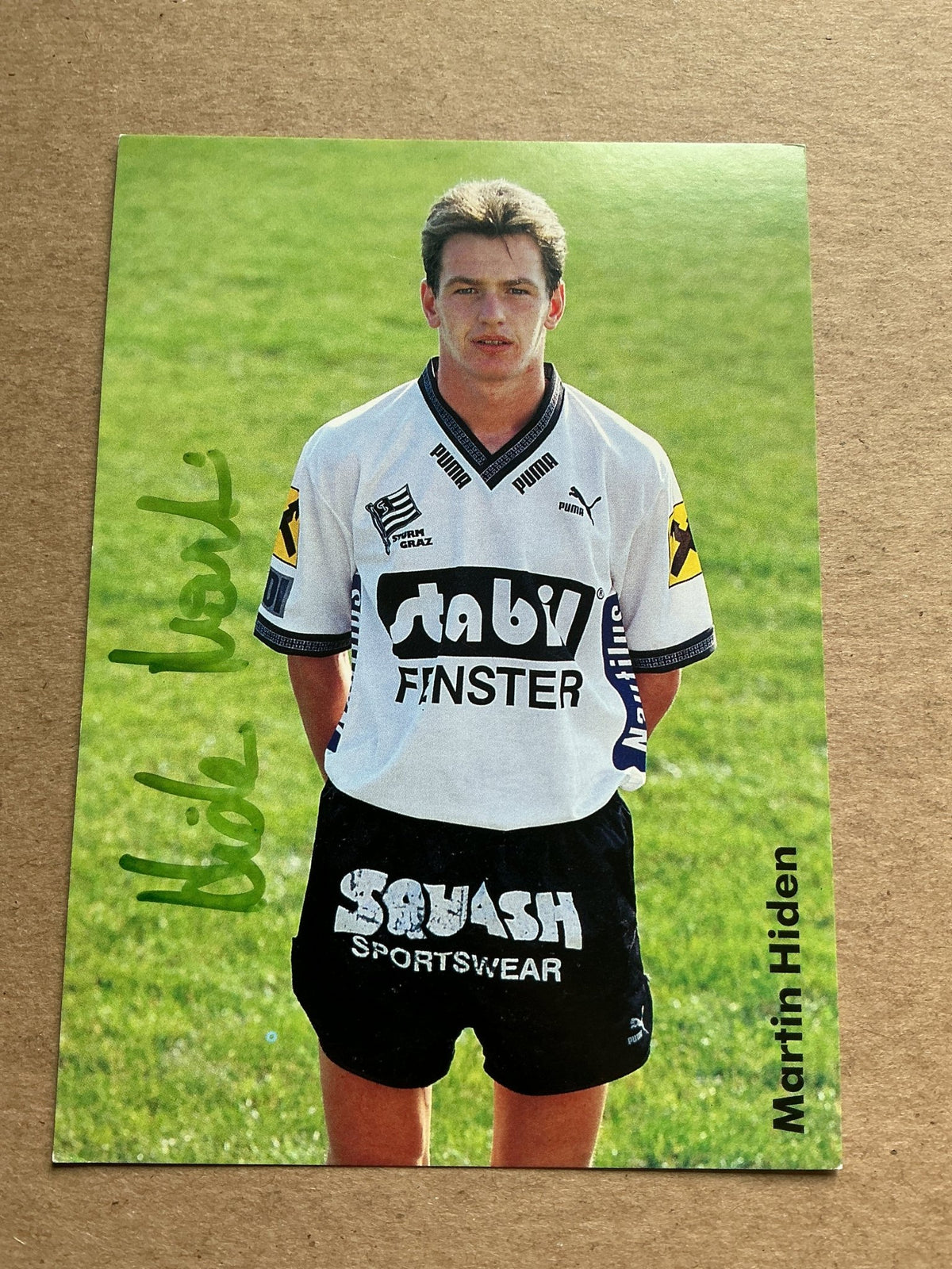 Martin Hiden, Austria 🇦🇹 SK Sturm Graz 1992/93 hand signed - Autographs-World