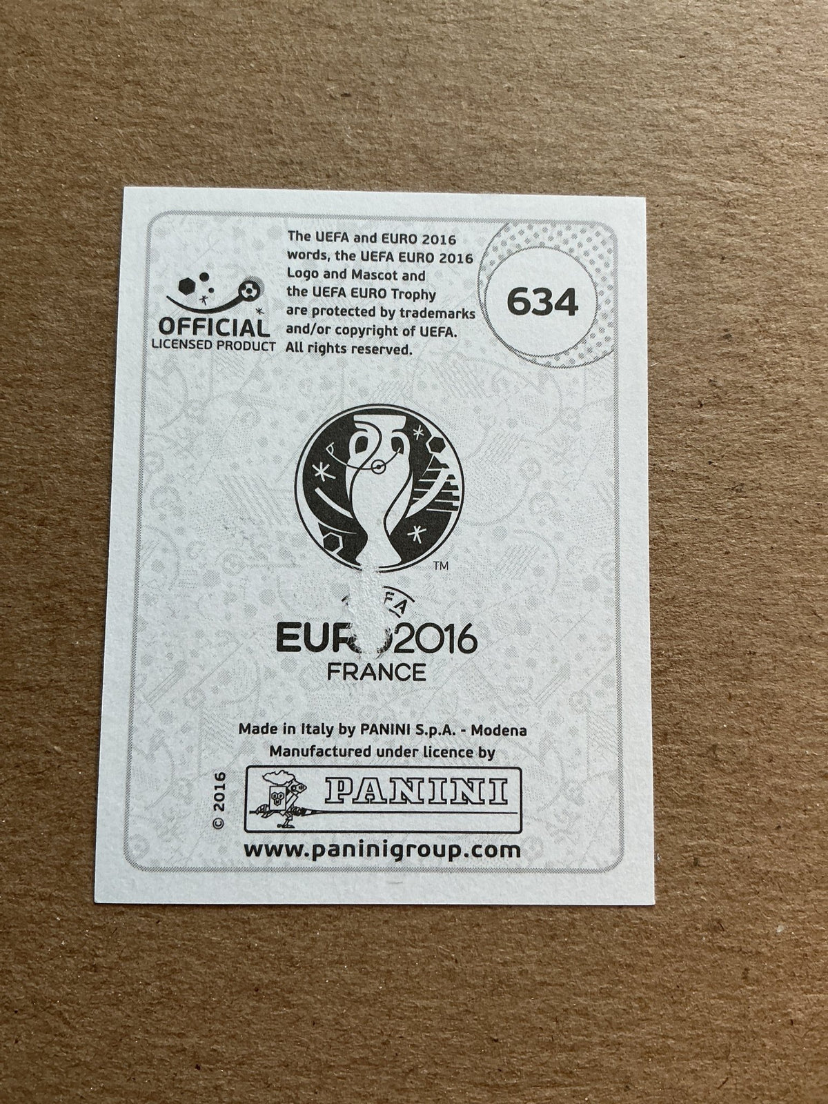 Martin Hinterseer, Austria 🇦🇹 UEFA Euro 2016 Panini hand signed - Autographs-World