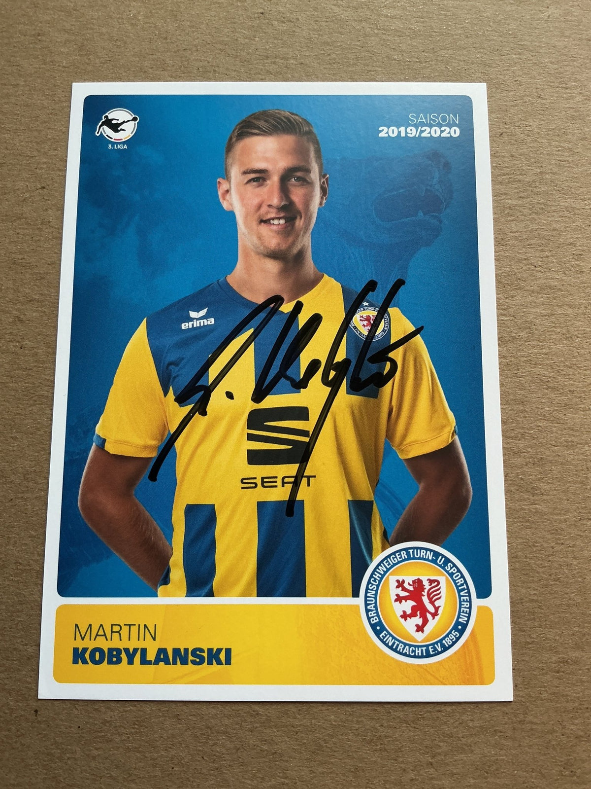 Martin Kobylanski, Germany 🇩🇪 Eintracht Braunschweig 2019/20 hand signed - Autographs-World