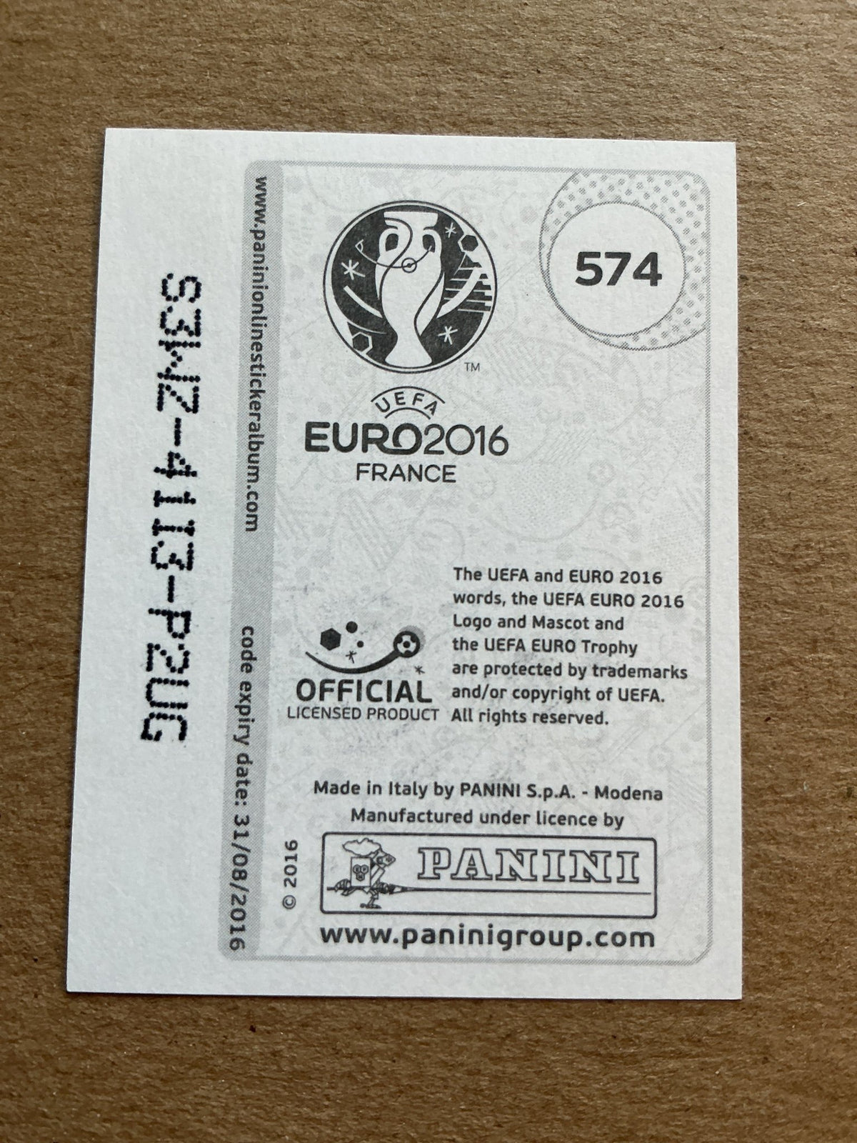 Martin Koller, Switzerland 🇨🇭 Austria UEFA Euro 2016 Panini hand signed - Autographs-World