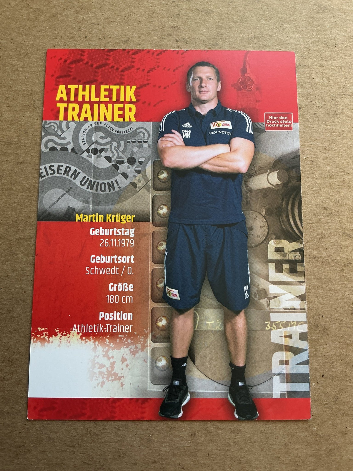 Martin Krüger, Germany 🇩🇪 1.FC Union Berlin 2020/21 hand signed - Autographs-World