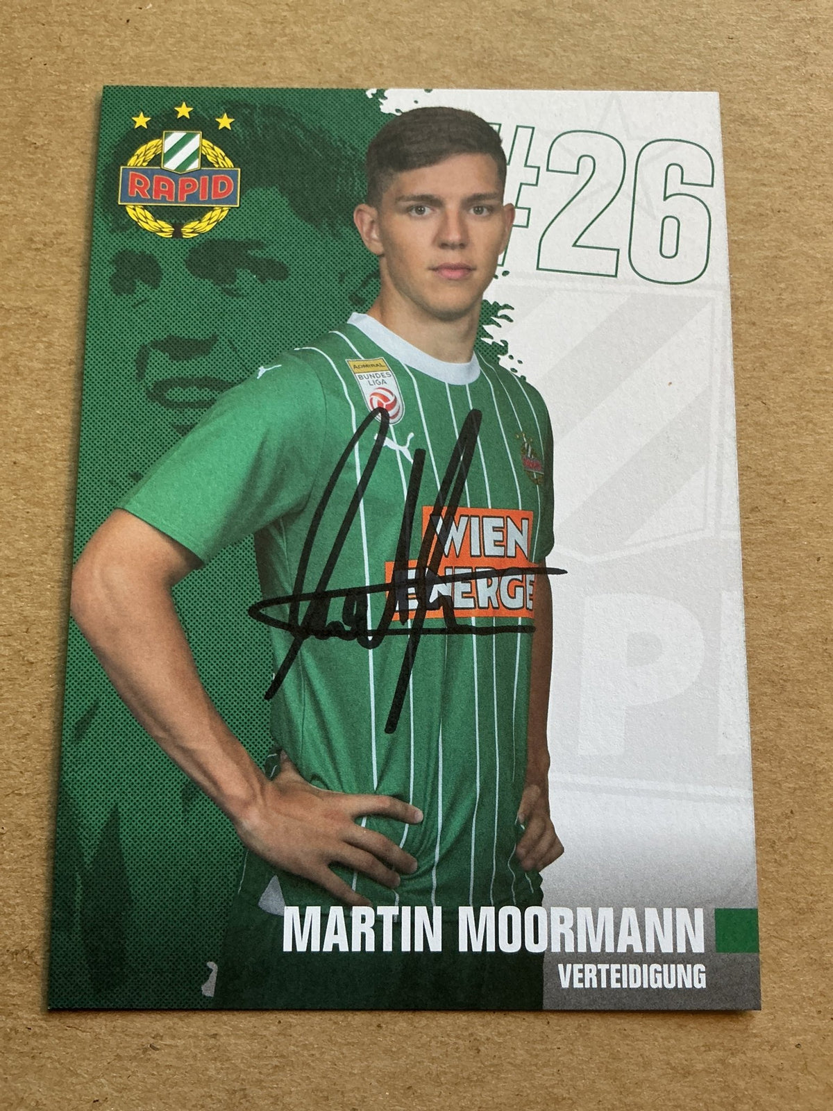 Martin Moormann, Austria 🇦🇹 SK Rapid Wien 2023/24 hand signed - Autographs-World