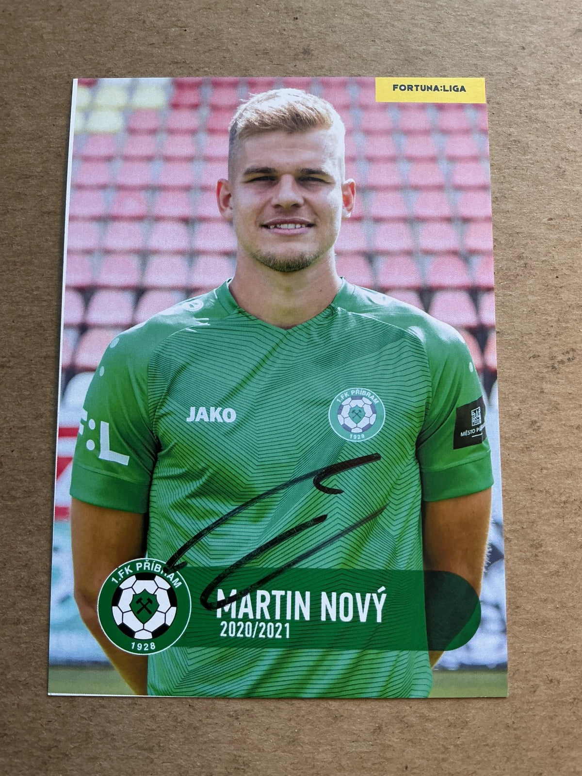 Martin Nový, Czech Republic 🇨🇿 1.FK Příbram 2020/21 hand signed - Autographs-World