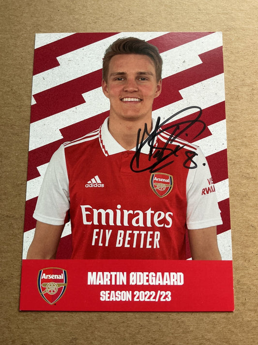 Martin Ødegaard, Norway 🇳🇴 Arsenal FC 2022/23 hand signed - Autographs-World