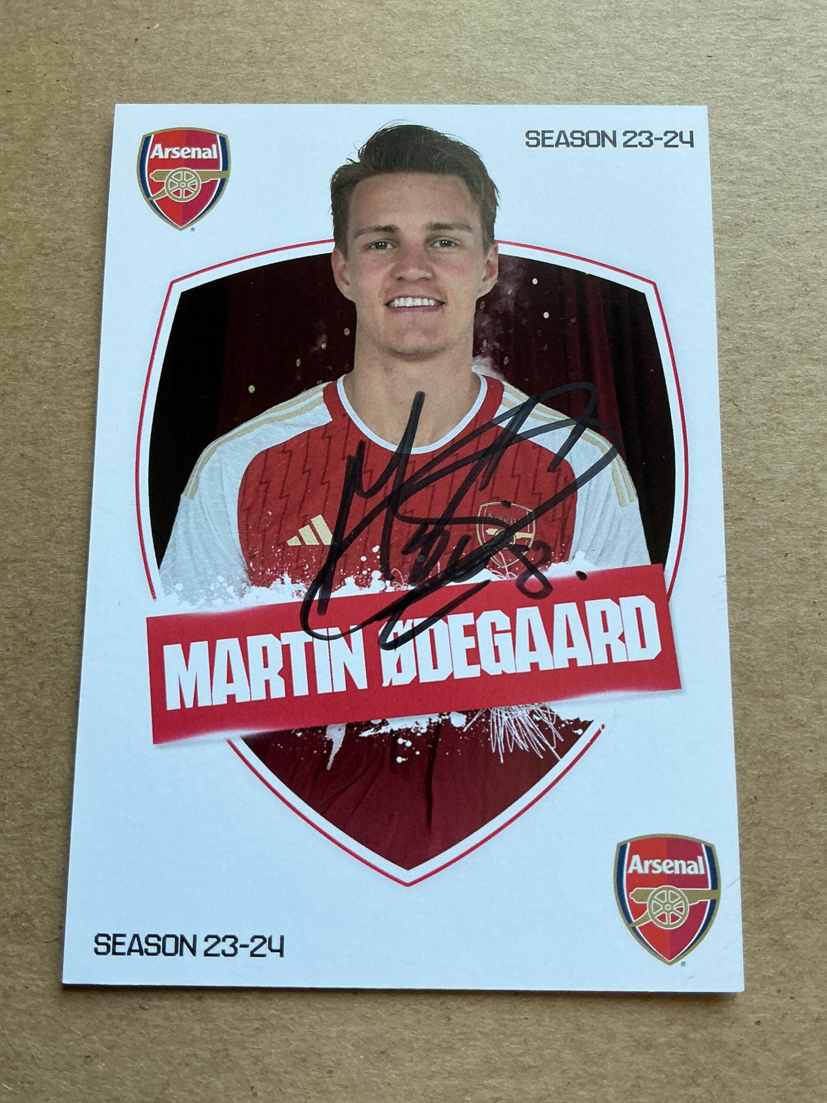Martin Ødegaard, Norway 🇳🇴 Arsenal FC 2023/24 hand signed - Autographs-World