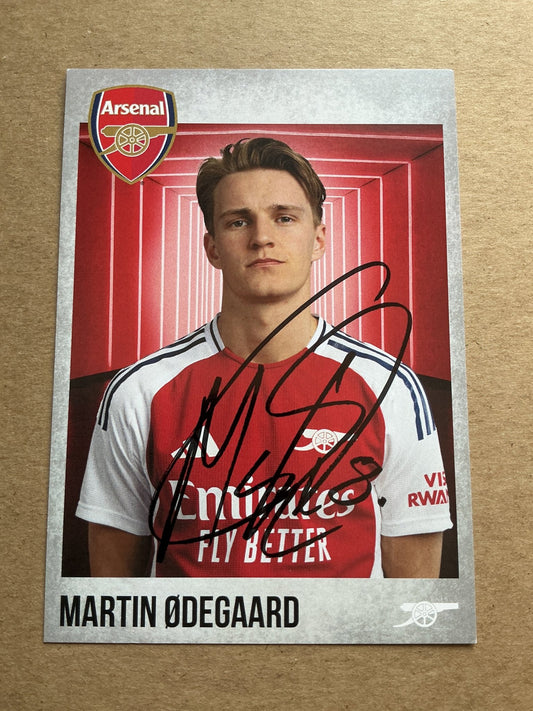 Martin Ødegaard, Norway 🇳🇴 Arsenal FC 2024/25 hand signed - Autographs-World