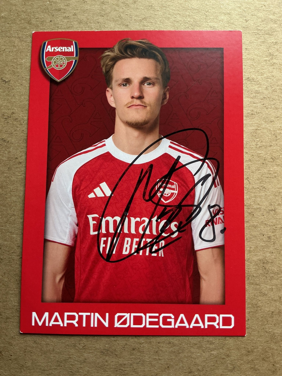 Martin Ødegaard, Norway 🇳🇴 Arsenal FC 2025/26 hand signed - Autographs-World