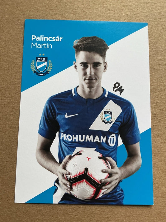 Martin Palincsár, Hungary 🇭🇺 MTK Budapest FC 2019/20 hand signed - Autographs-World