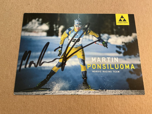 Martin Ponsiluoma, Sweden 🇸🇪 Biathlon Winter 2022/23 hand signed - Autographs-World
