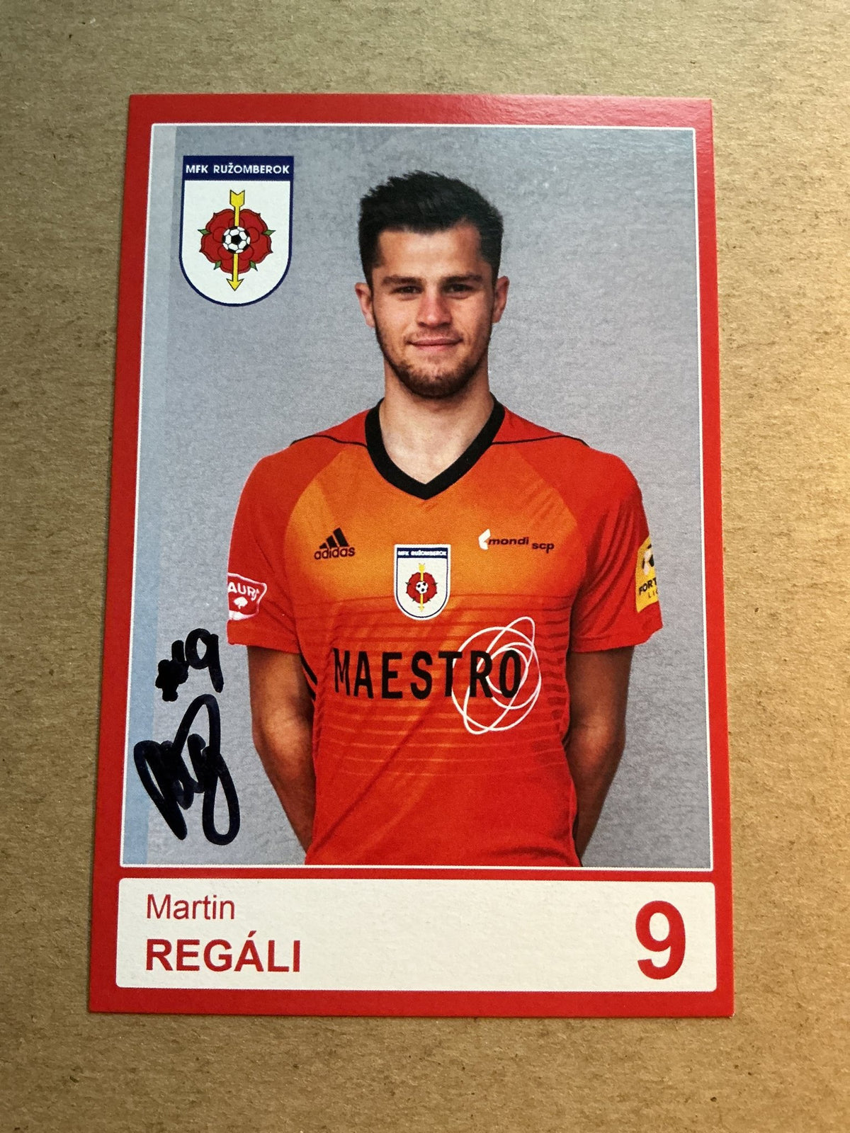 Martin Regáli, Slovakia 🇸🇰 MFK Ružomberok 2021/22 hand signed - Autographs-World