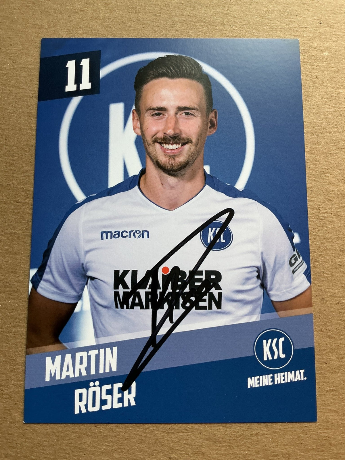 Martin Röser, Germany 🇩🇪 Karlsruher SC 2019/20 hand signed - Autographs-World