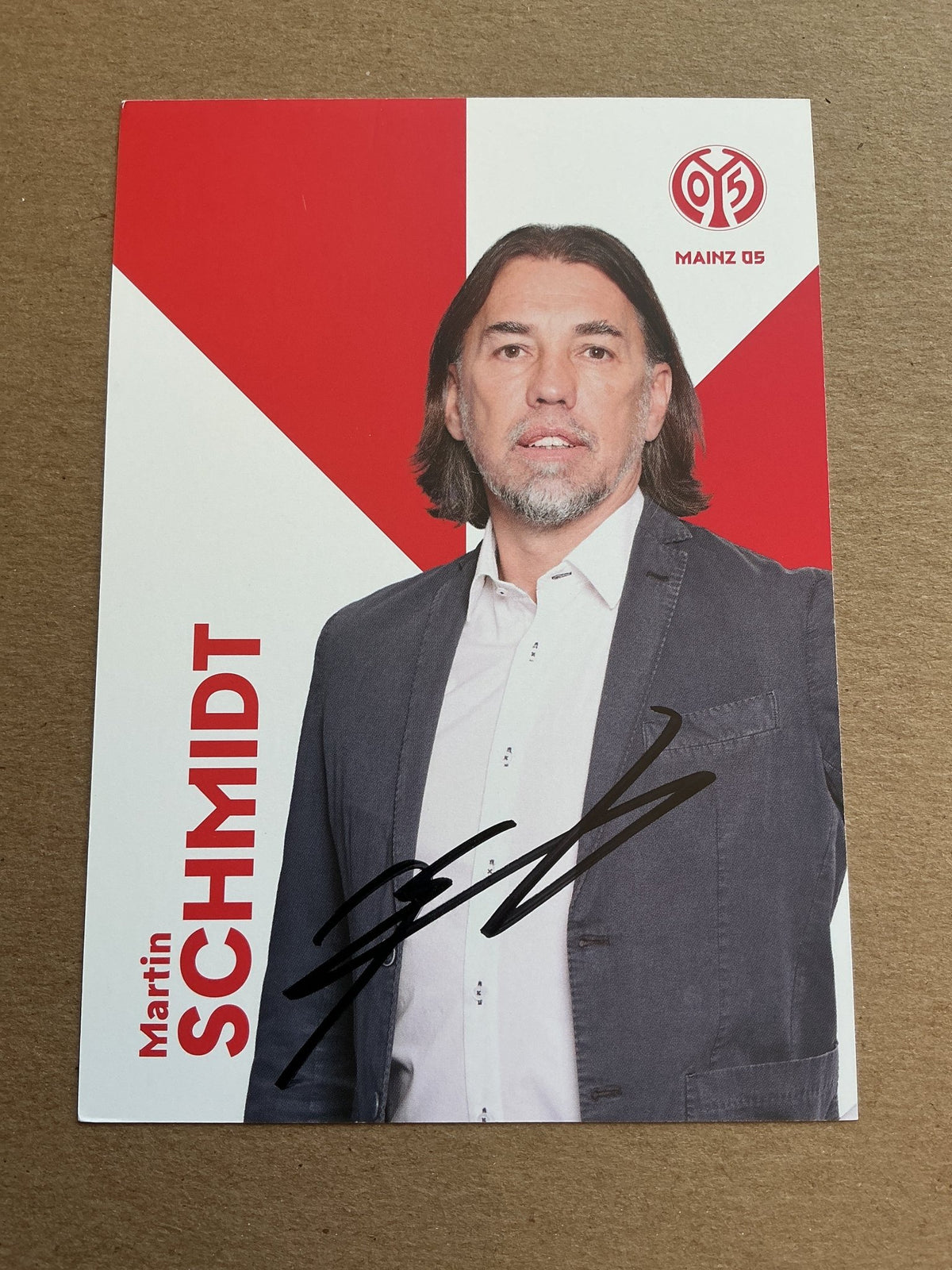 Martin Schmidt, Switzerland 🇨🇭 FSV Mainz 05 2021/22 hand signed - Autographs-World