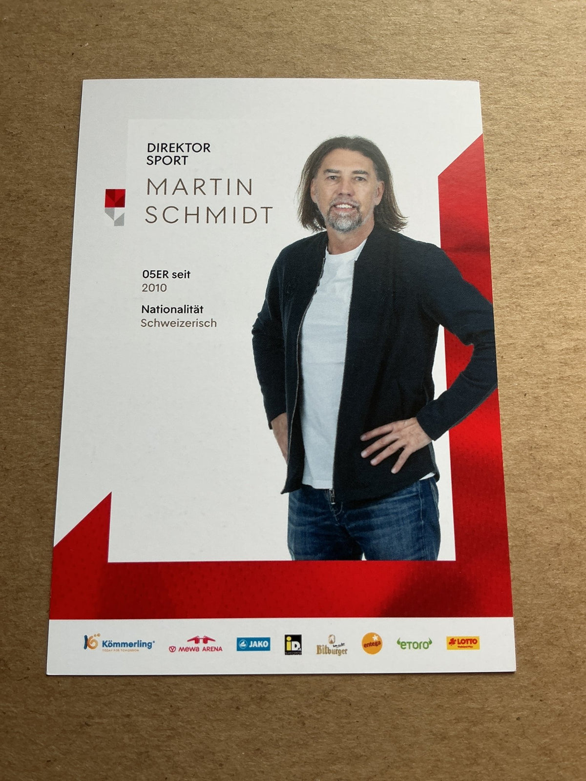 Martin Schmidt, Switzerland 🇨🇭 FSV Mainz 05 2023/24 hand signed - Autographs-World