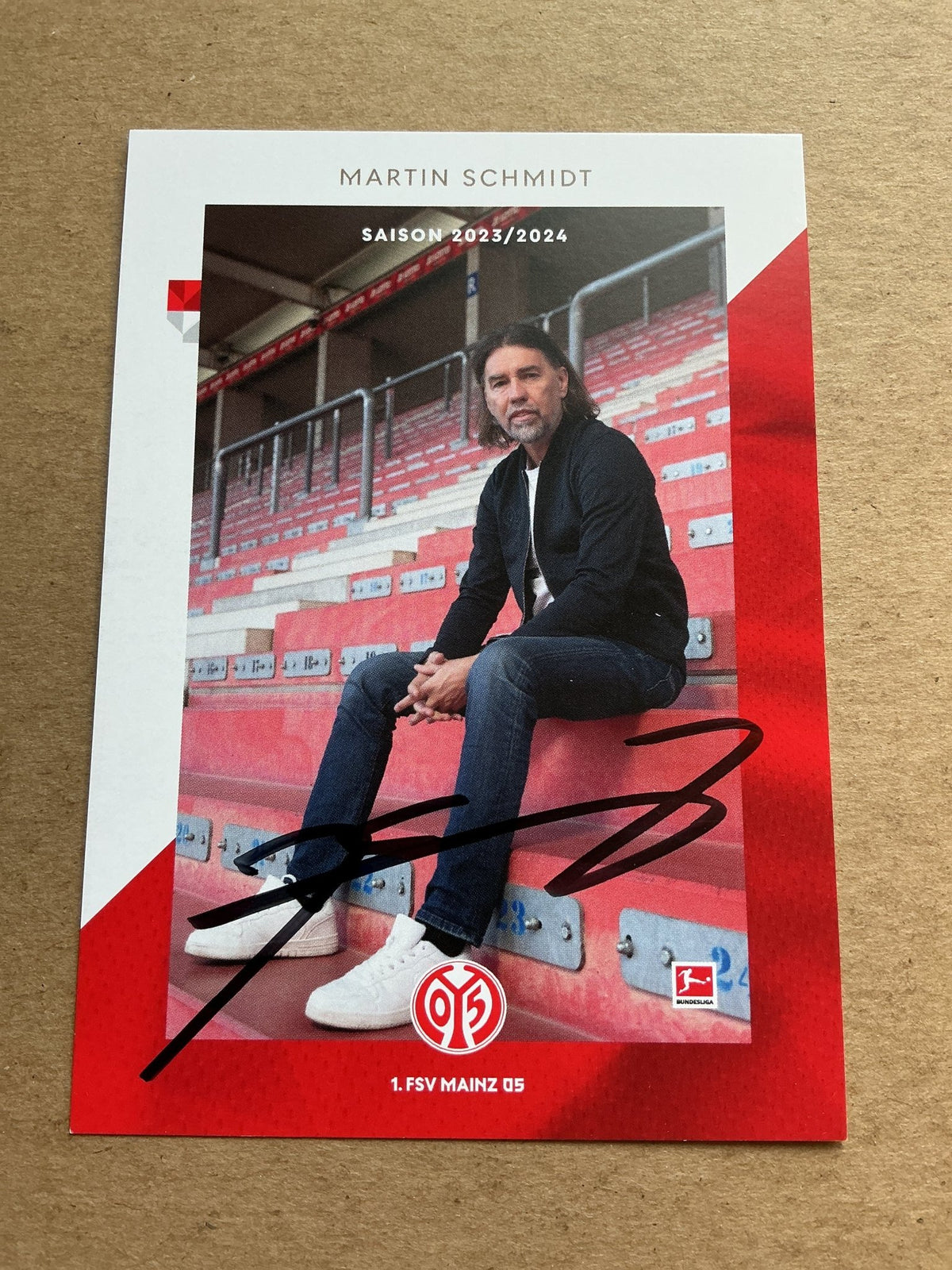 Martin Schmidt, Switzerland 🇨🇭 FSV Mainz 05 2023/24 hand signed - Autographs-World
