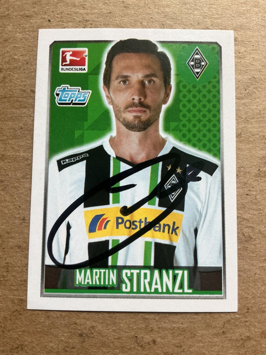 Martin Stranzl, Austria 🇦🇹 Borussia Mönchengladbach 2014/15 Topps hand signed - Autographs-World