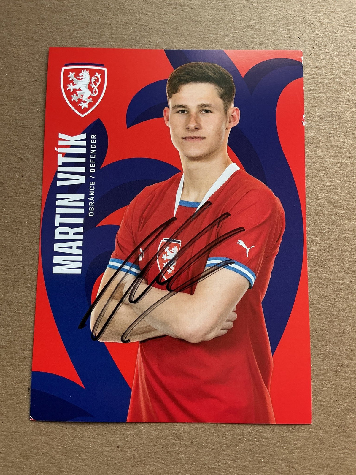 Martin Vitík, Czech Republic 🇨🇿 2023 Sparta Prague hand signed - Autographs-World