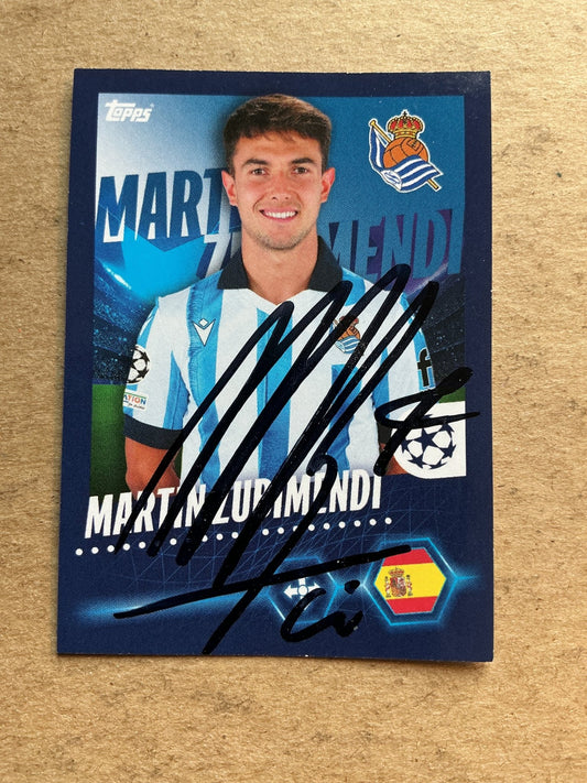 Martin Zubimendi, Spain 🇪🇸 Real Sociedad 2023/24 Topps hand signed - Autographs-World