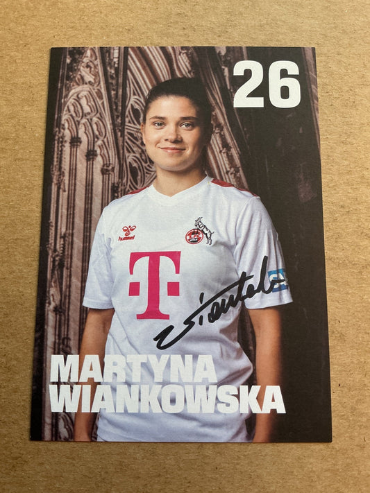 Martyna Wiankowska, Poland 🇵🇱 1.FC Köln 2023/24 hand signed - Autographs-World