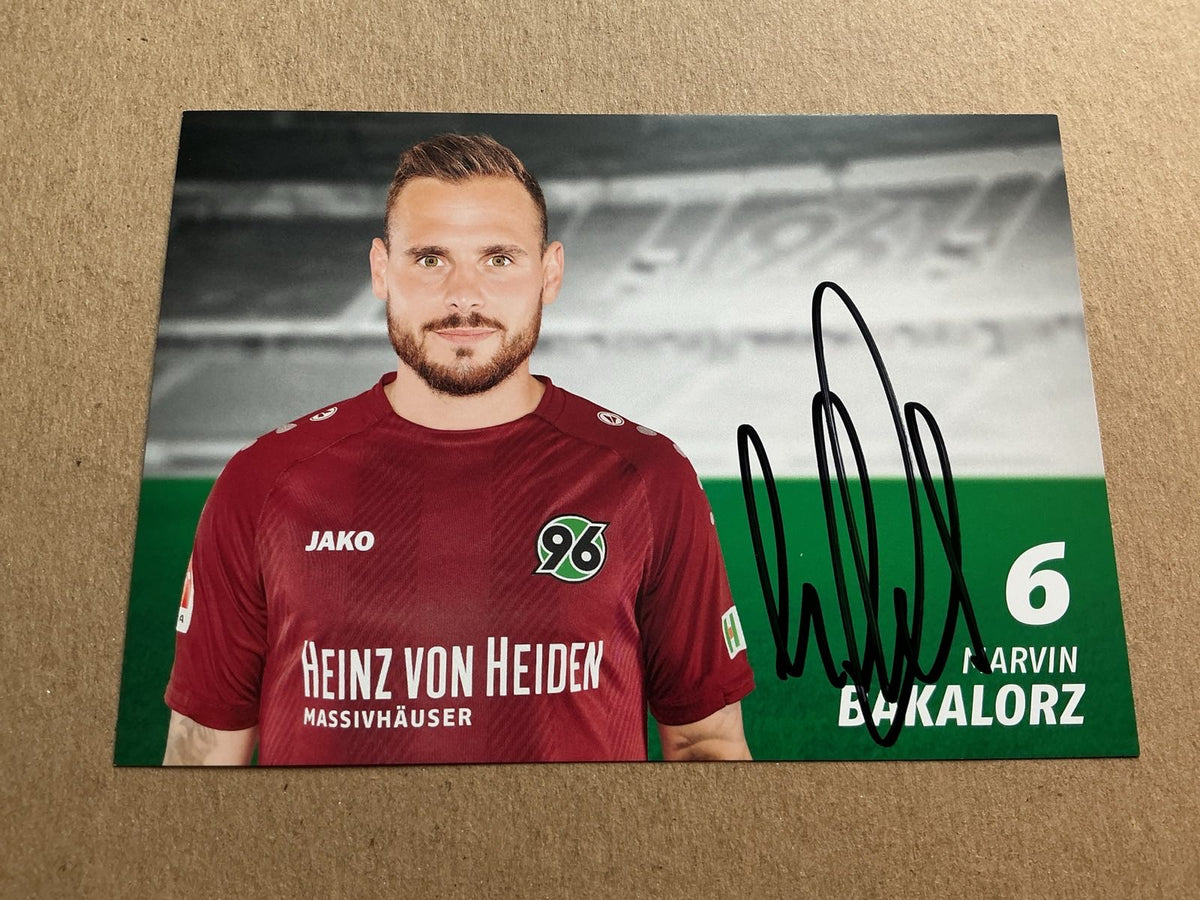 Marvin Bakalorz, Germany 🇩🇪 Hannover 96 2018/19 hand signed - Autographs-World