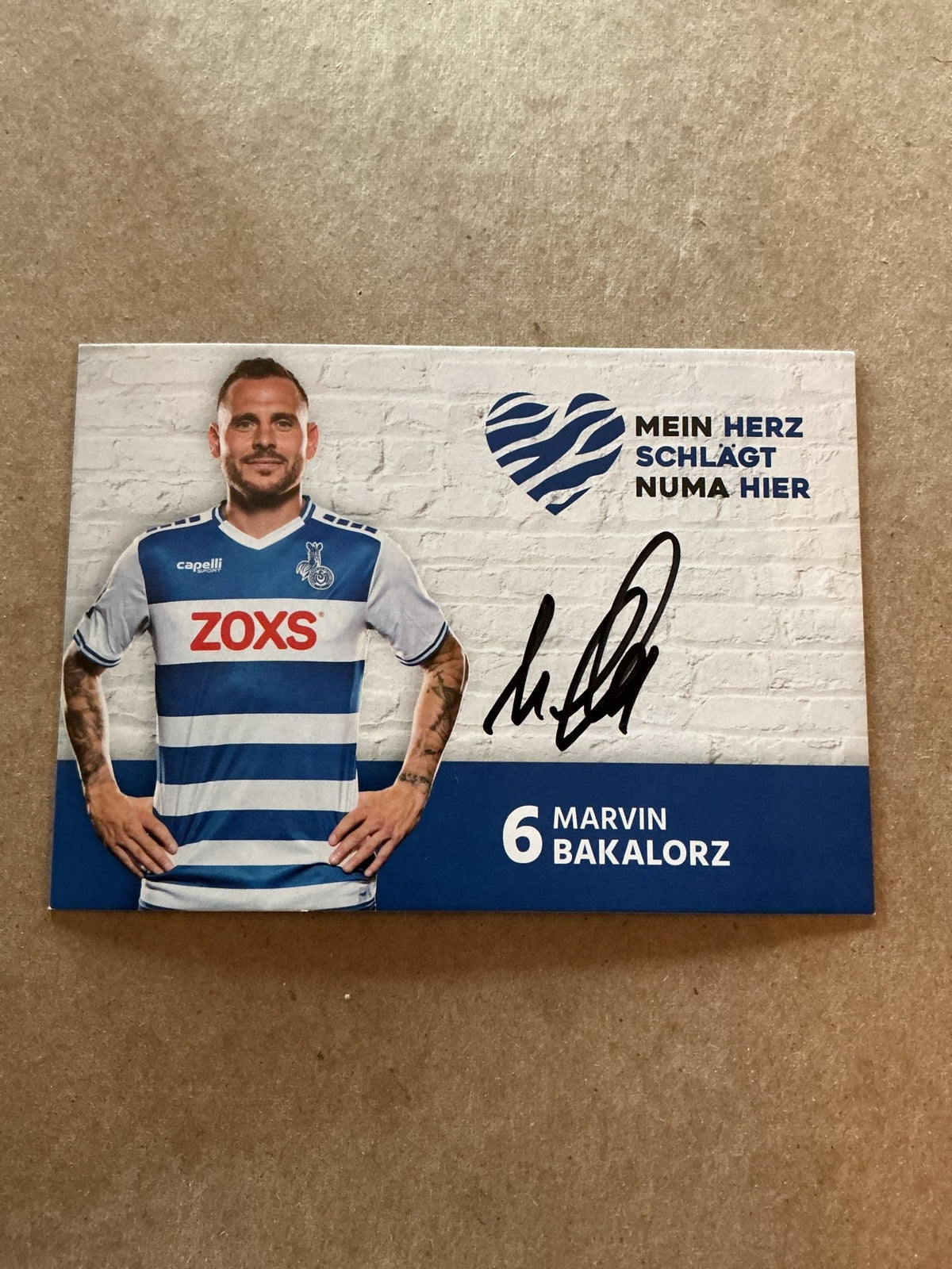 Marvin Bakalorz, Germany 🇩🇪 MSV Duisburg 2021/22 hand signed - Autographs-World